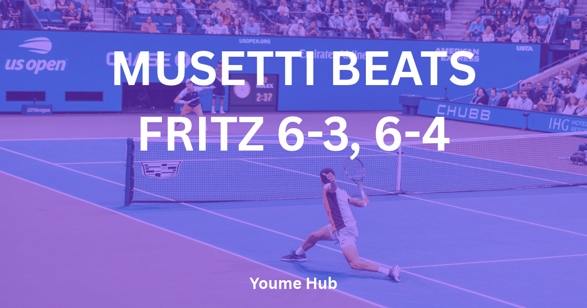 Lyon Open Final Result: Musetti Beats Fritz 6-3, 6-4 for First Title Since 2022